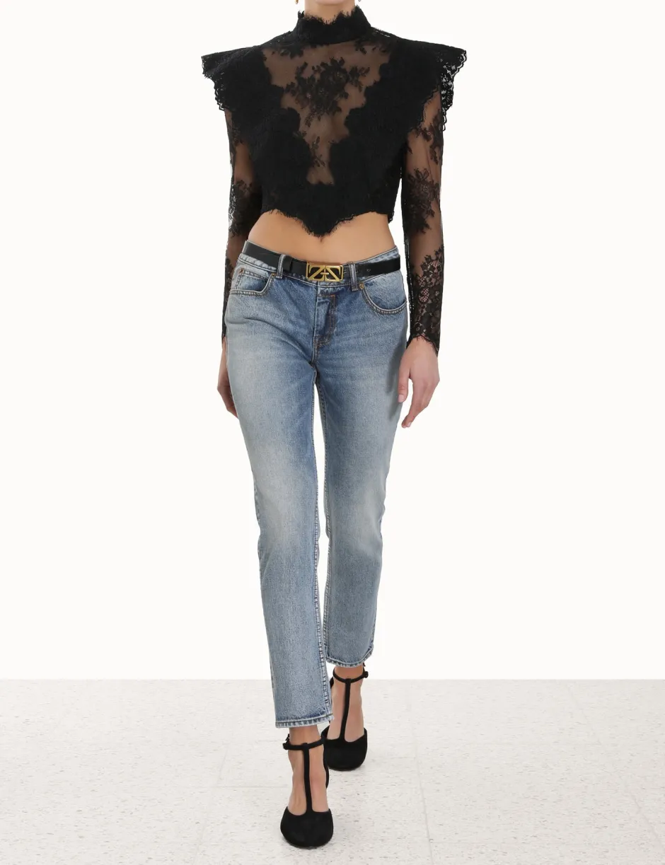 Sale ZIMMERMANN Sensory Lace Bodice Top