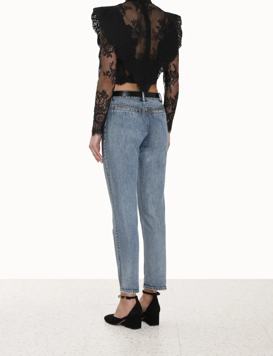 Sale ZIMMERMANN Sensory Lace Bodice Top