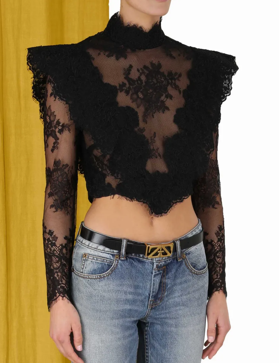 Clearance ZIMMERMANN Sensory Lace Bodice Top