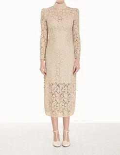 Online ZIMMERMANN Sensory Lace Midi Dress