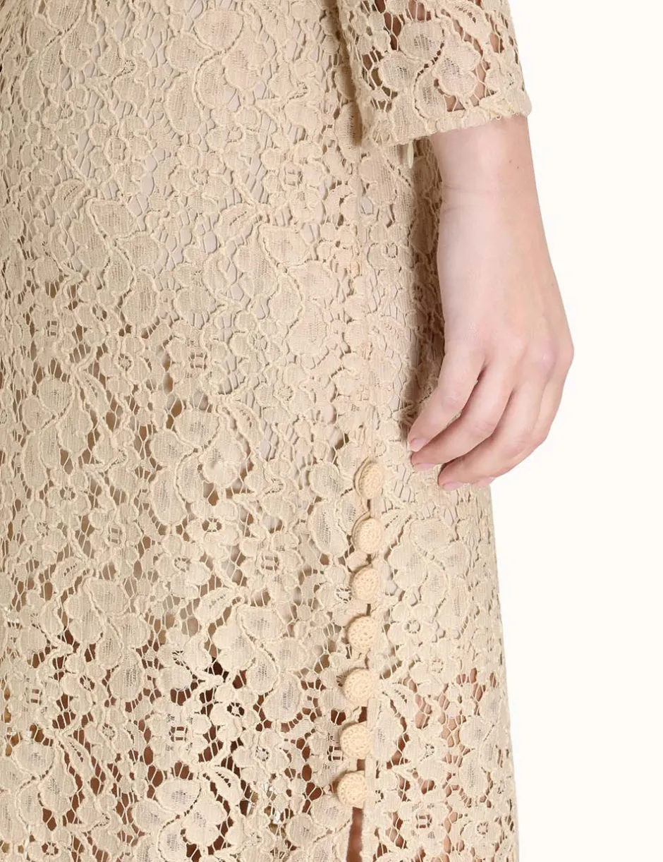 Online ZIMMERMANN Sensory Lace Midi Dress