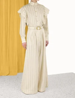 Hot ZIMMERMANN Sensory Lace Stripe Shirt