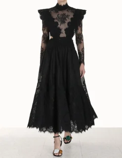 Online ZIMMERMANN Sensory Lace Yoke Gown
