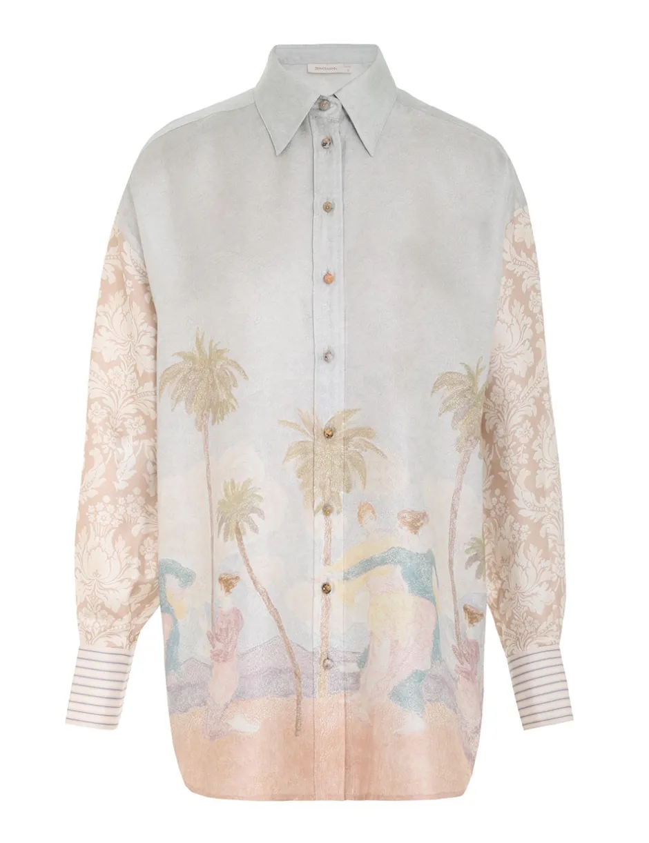 Best ZIMMERMANN Sensory Spliced Shirt