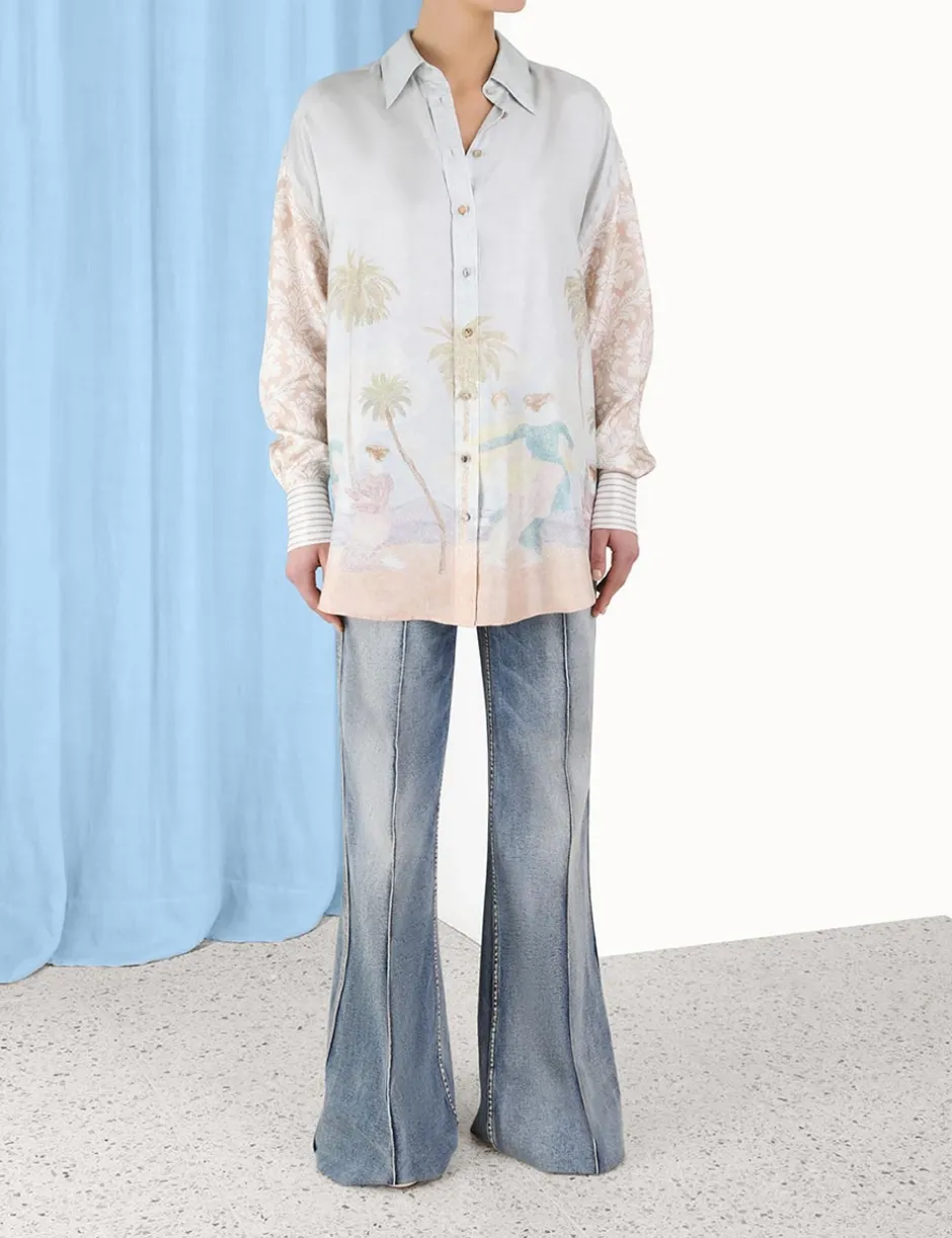 Best ZIMMERMANN Sensory Spliced Shirt