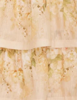 ZIMMERMANN Sensory Tiered Midi Dress
