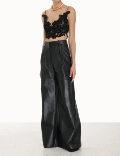 Hot ZIMMERMANN Sensory Velvet Lace Bodice