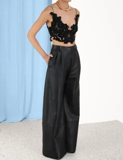 Hot ZIMMERMANN Sensory Velvet Lace Bodice