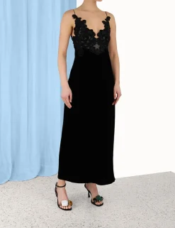 New ZIMMERMANN Sensory Velvet Slip Dress