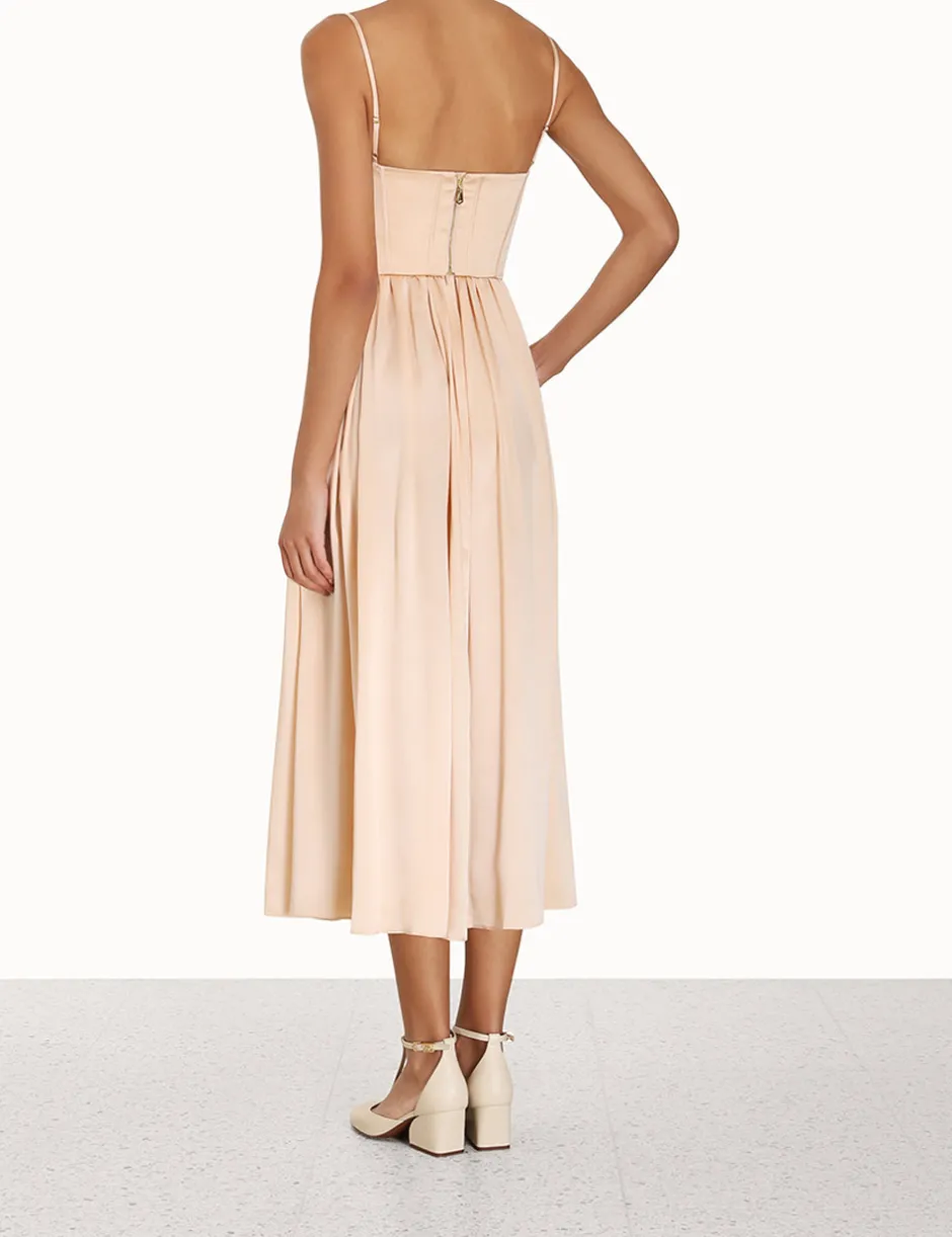 Hot ZIMMERMANN Silk Corset Dress