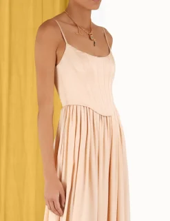 Hot ZIMMERMANN Silk Corset Dress
