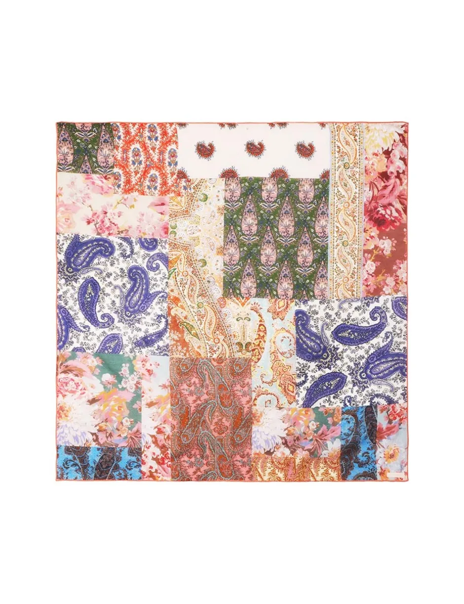New ZIMMERMANN Silk Cotton Square Scarf