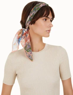 New ZIMMERMANN Silk Cotton Square Scarf