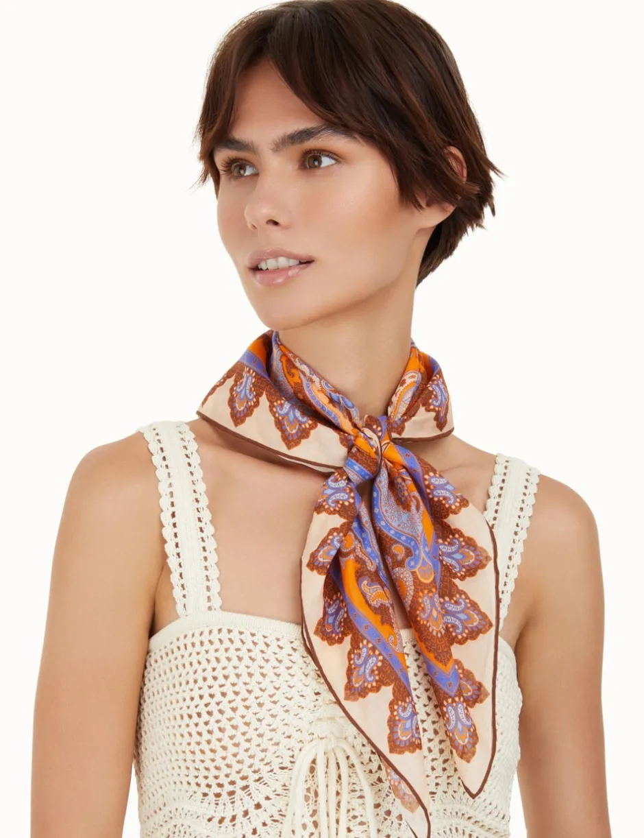 Clearance ZIMMERMANN Silk Cotton Square Scarf