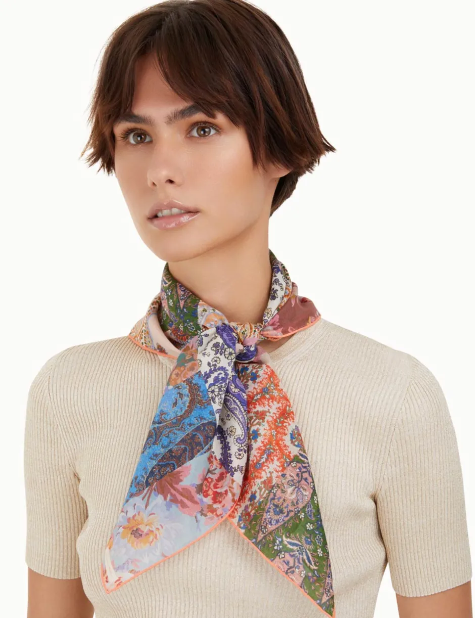 Clearance ZIMMERMANN Silk Cotton Square Scarf