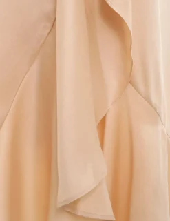 New ZIMMERMANN Silk Wrap Midi Dress