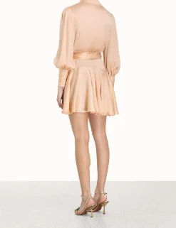 Sale ZIMMERMANN Silk Wrap Mini Dress