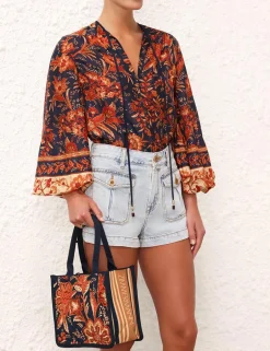 ZIMMERMANN Small Jacquard Tote