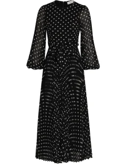 Clearance ZIMMERMANN Sunray Long Sleeve Midi