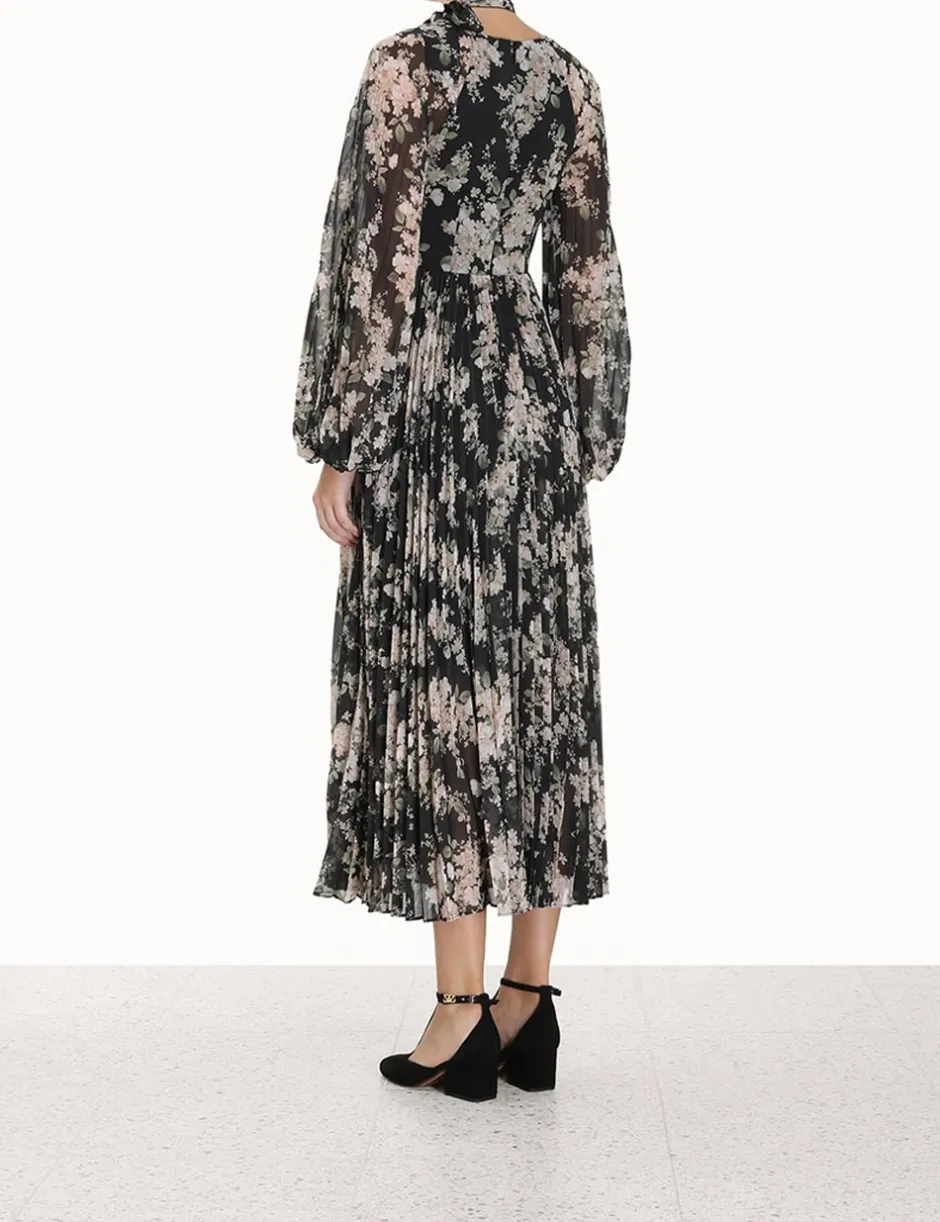 New ZIMMERMANN Sunray Pleated Midi Dress