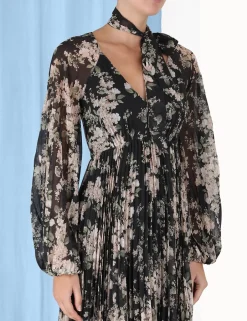 Hot ZIMMERMANN Sunray Pleated Midi Dress