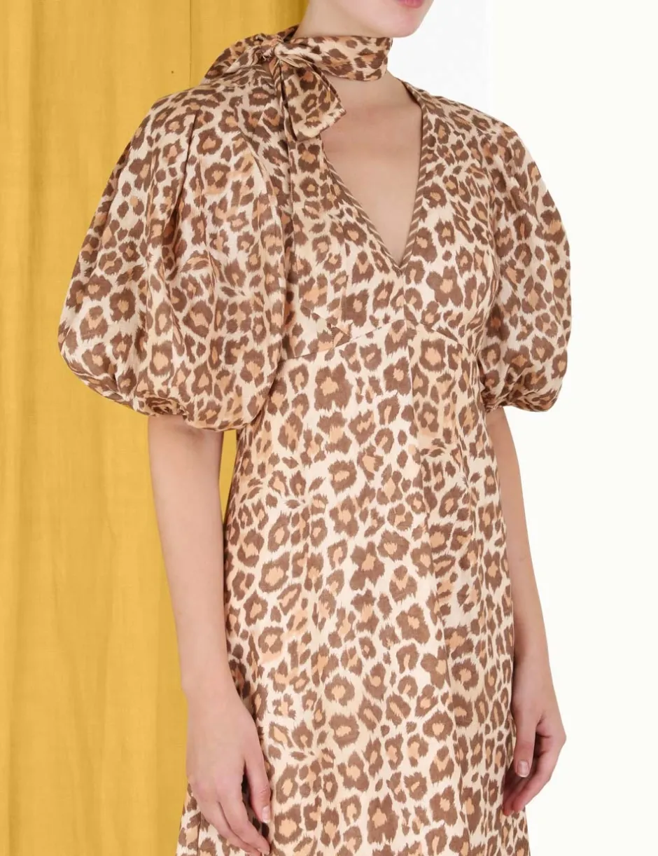 Best ZIMMERMANN Tie Neck Midi Dress