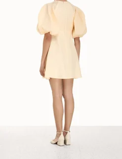 Hot ZIMMERMANN Tie Neck Mini Dress