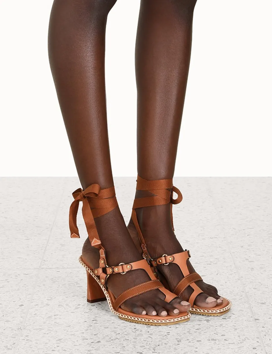 Sale ZIMMERMANN Toe Thong Bow Sandal 65