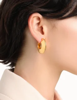 Clearance ZIMMERMANN Triangle Section Hoop Earrings