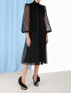 Hot ZIMMERMANN Tulle Midi Dress