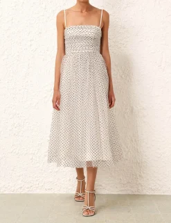 ZIMMERMANN Tulle Midi Dress