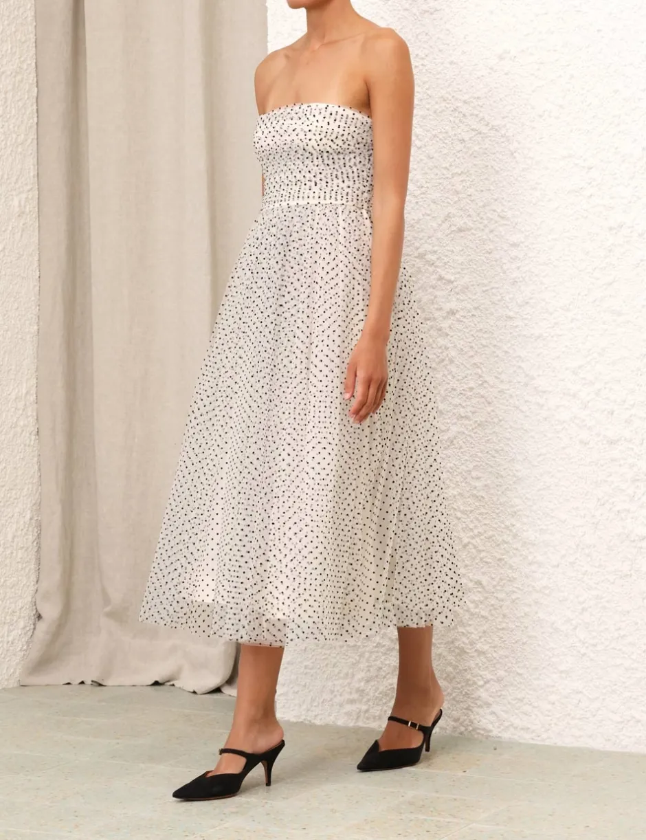 ZIMMERMANN Tulle Midi Dress
