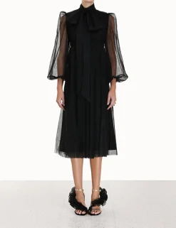Best ZIMMERMANN Tulle Midi Dress