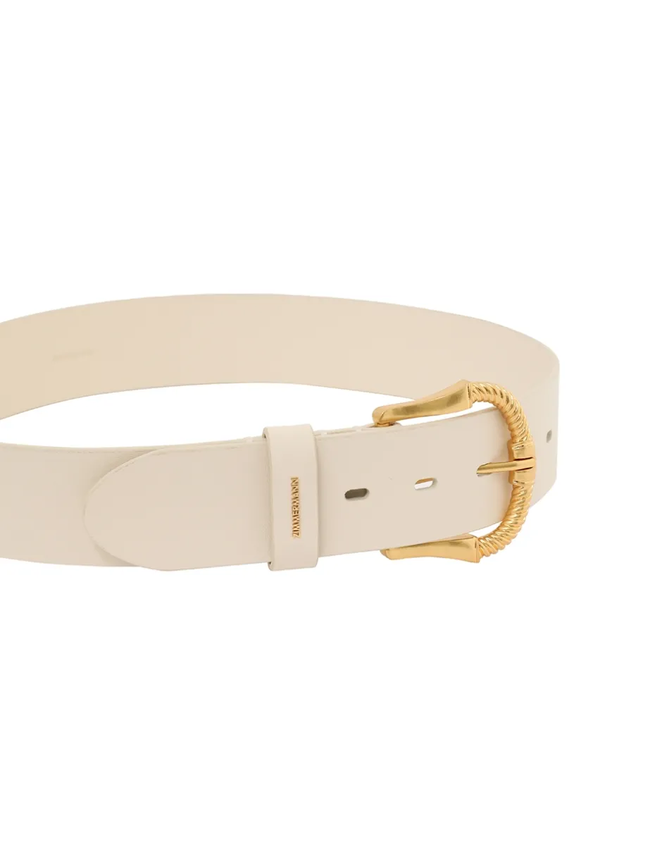 Clearance ZIMMERMANN Twisted Buckle Leather Belt 40