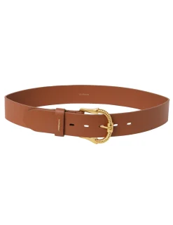 ZIMMERMANN Twisted Buckle Leather Belt 40