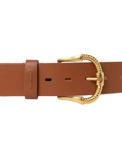 ZIMMERMANN Twisted Buckle Leather Belt 40