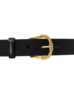 Hot ZIMMERMANN Twisted Buckle Leather Belt 30