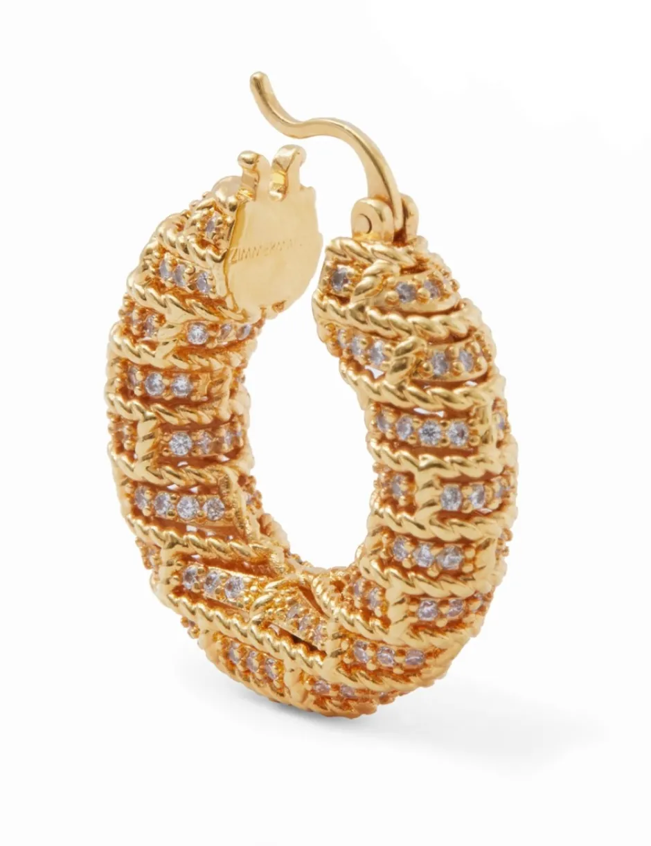 Sale ZIMMERMANN Twisted Rope Pave Hoops