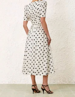Outlet ZIMMERMANN V Neck Midi Dress