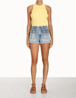 Best ZIMMERMANN Vacay Knit Racer Tank