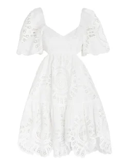 New ZIMMERMANN Vacay Lace Mini Dress