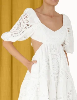 New ZIMMERMANN Vacay Lace Mini Dress