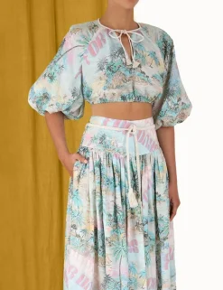 Best ZIMMERMANN Vacay Midi Skirt