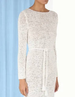 Online ZIMMERMANN Vacay Ribbon Knit Dress