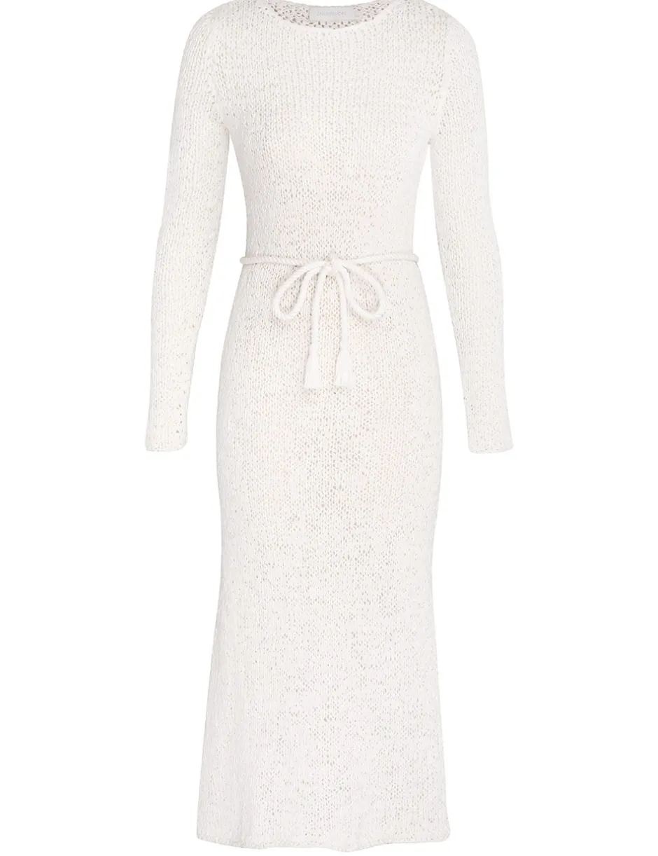New ZIMMERMANN Vacay Ribbon Knit Dress