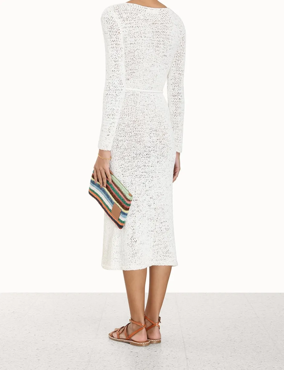 Hot ZIMMERMANN Vacay Ribbon Knit Dress