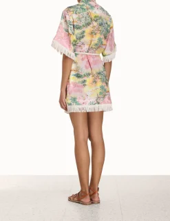 Clearance ZIMMERMANN Vacay Short Sleeve Dress