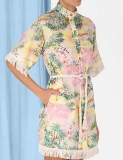 Clearance ZIMMERMANN Vacay Short Sleeve Dress
