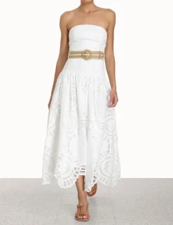 Hot ZIMMERMANN Vacay Strapless Midi Dress