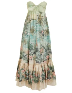 Online ZIMMERMANN Vacay Strapless Tie Dress